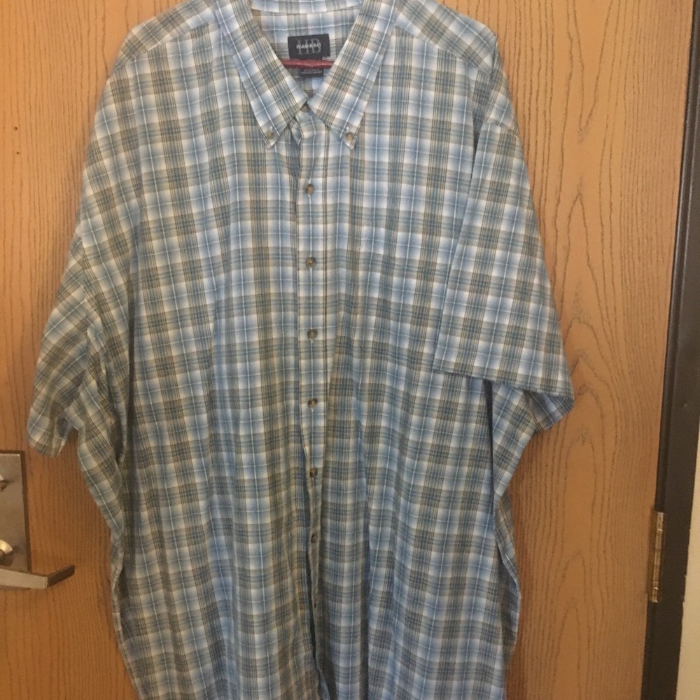 HARBOR bay mens plaid shirt 5xl